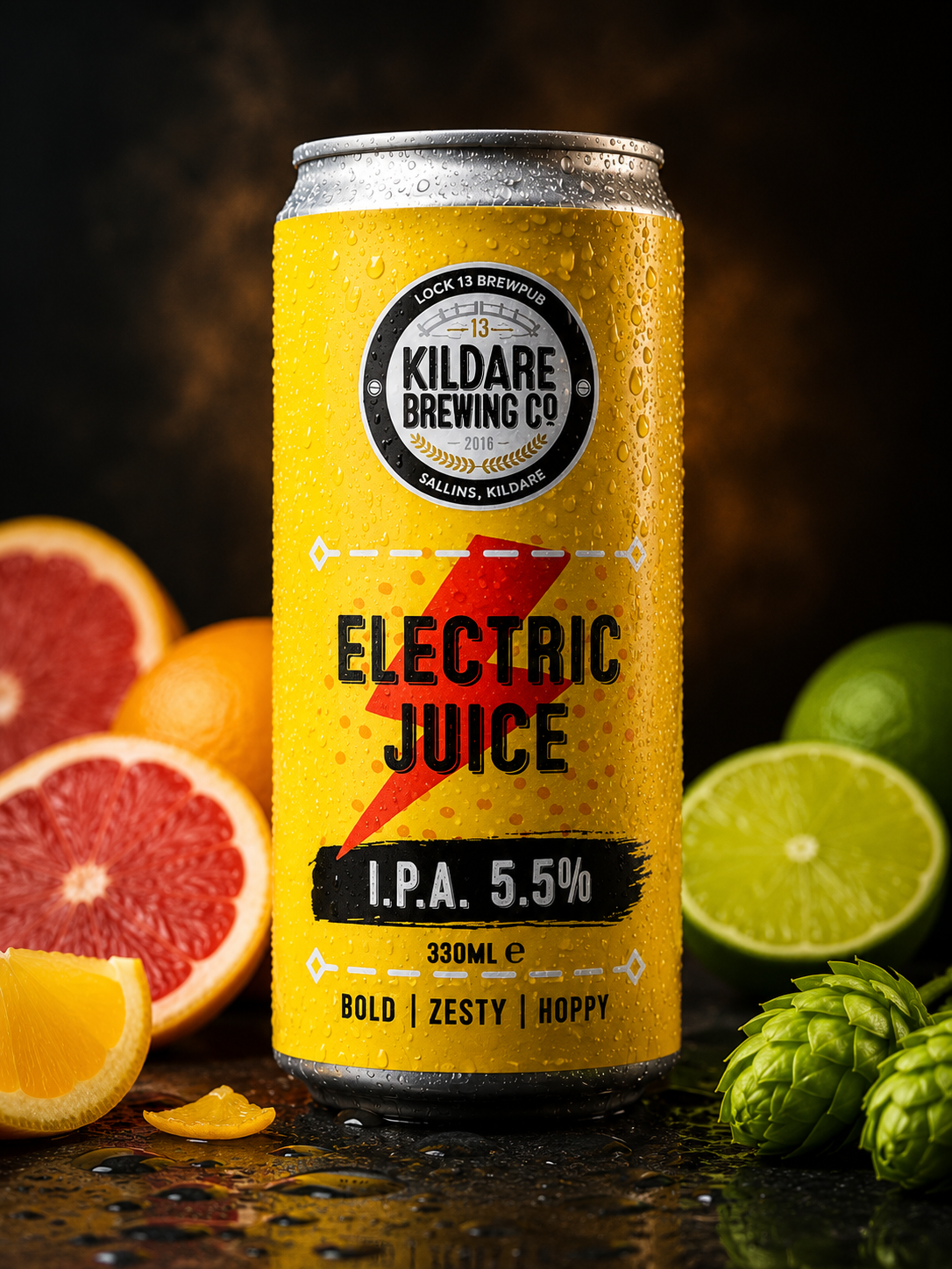 Electric Juice IPA 5.5% — 330ml can by Kildare Brewing Co.