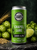 Chapel Lane Lager 4.3% — 330ml craft beer can by Kildare Brewing Co.