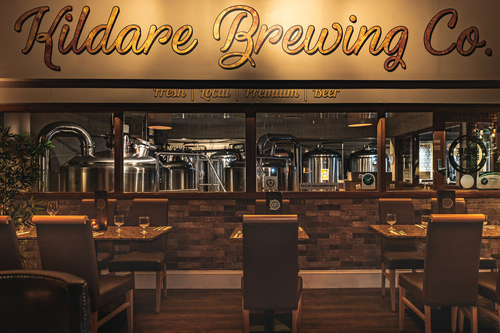Kildare Brewing Co. brewhouse — where our craft beers are made