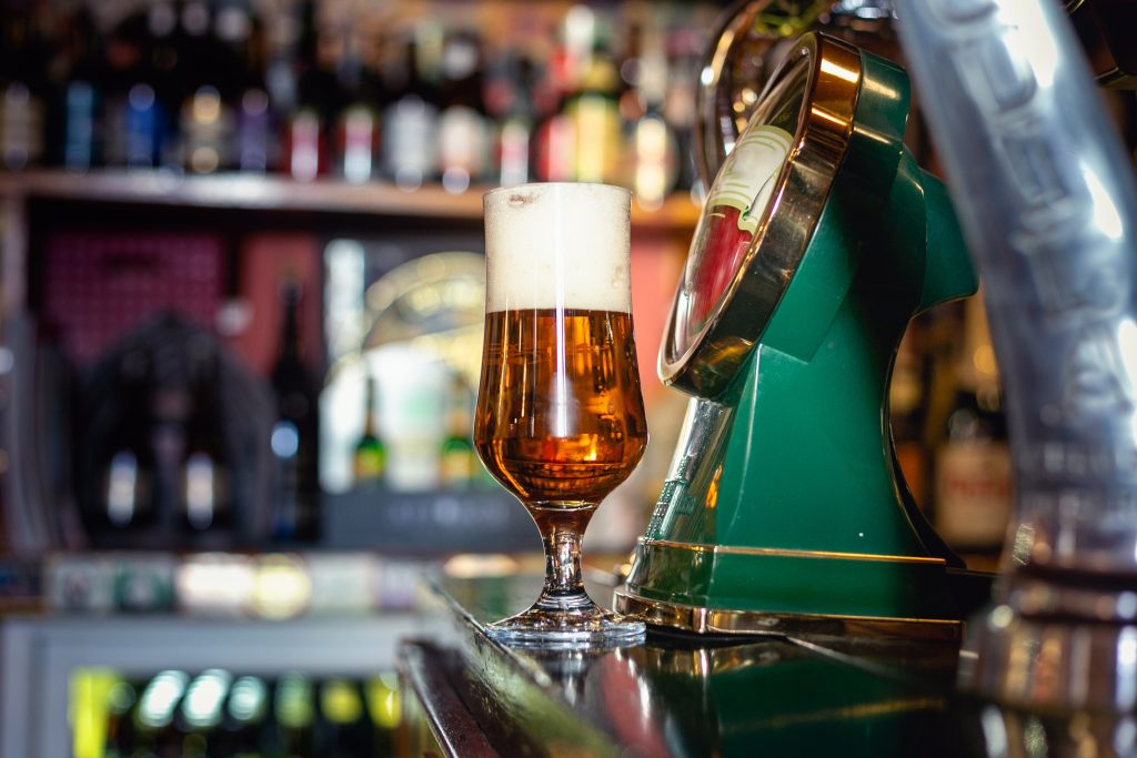 Fresh craft beer at Lock 13 Brewpub
